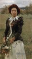 portrait de bouquet automne de vera repina 1892 Ilya Repin